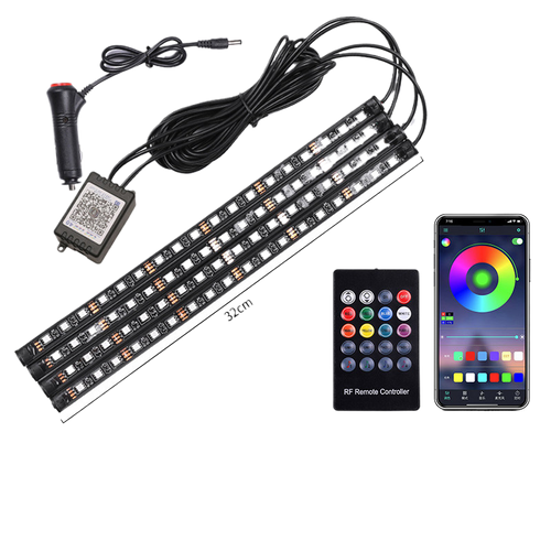 USB Car Interior Ambient Lighting with Music Sync