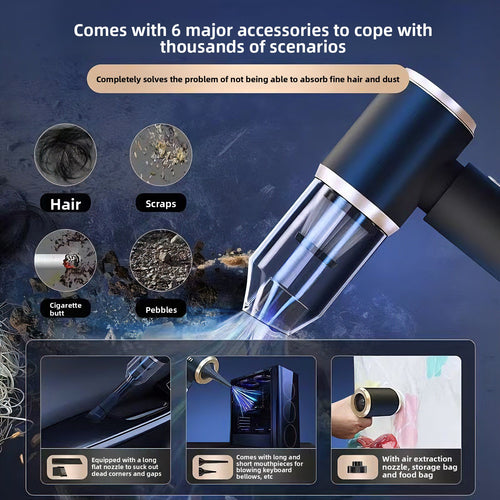 Portable Handheld Vacuum Cleaner with Strong Suction
