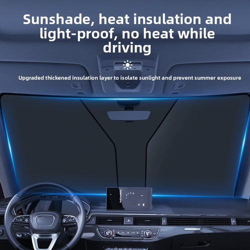 Titanium Silver Car Sunshade
