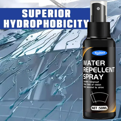 Automobile glass rainproof spray