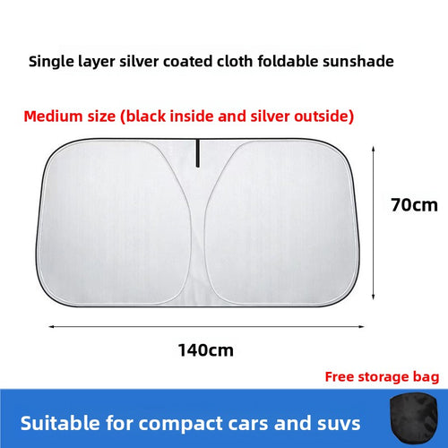 Titanium Silver Car Sunshade