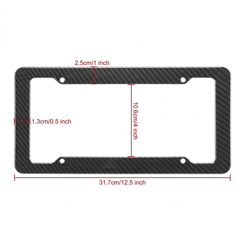 CarbonEdge License Plate Frame